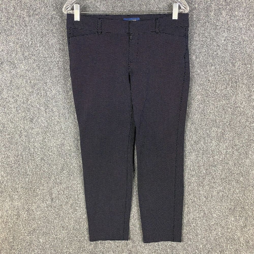 Old Navy Pants Women's Size 10 Regular Pixie Mid Rise Stretch Polka Dots Cotton